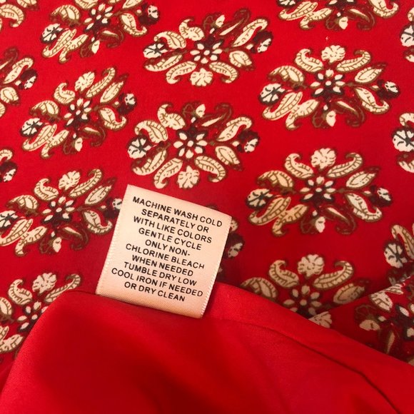 Philosophy Sleeveless Red Floral Top, Size S - Picture 4 of 7